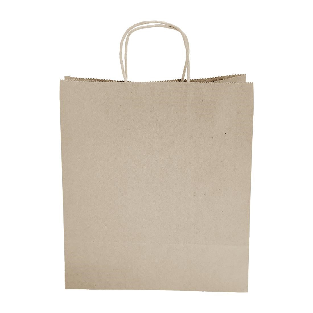 Fiesta Recyclable Twist Handle Brown Paper Bags Large (250 Pack) - HY766