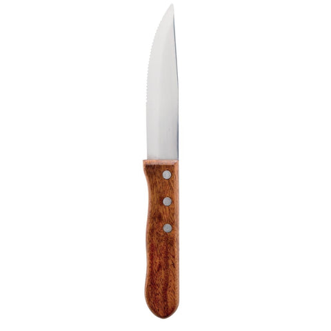 Olympia Jumbo Steak Knives Rosewood Handle 250mm (12 Pack) - GG819