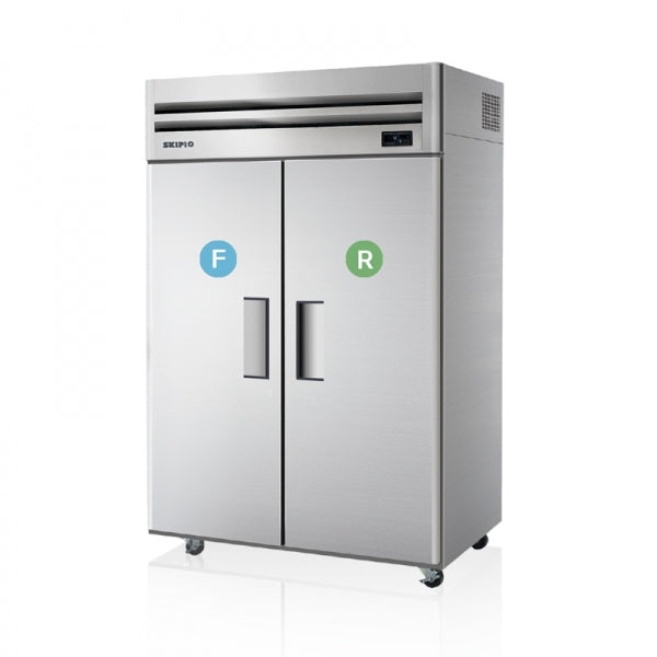Skipio 2 Door Reach-In Fridge/Freezer SRFT45-2