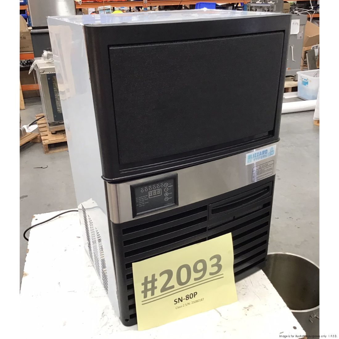 2NDs: Blizzard Under Bench Ice Maker Air Cooled - SN-80P-NSW2093