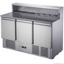 FED-X Three Door Salad Prep Fridge With Marble Top XGNS1300E
