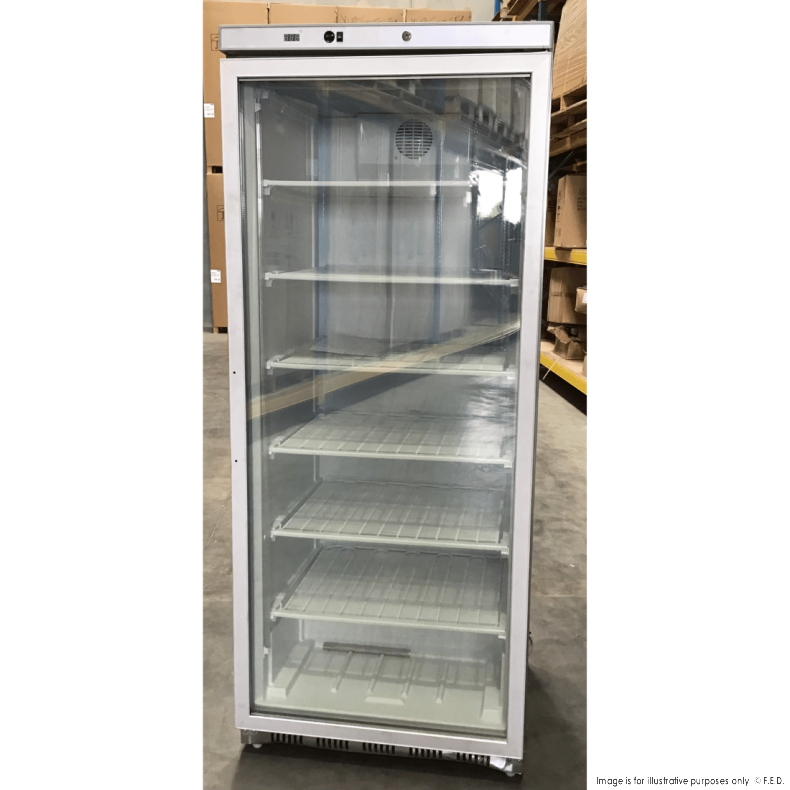 Ex-Showroom: Fed-X Stainless Steel Upright Static Display Freezer - XF600SG-QLD278