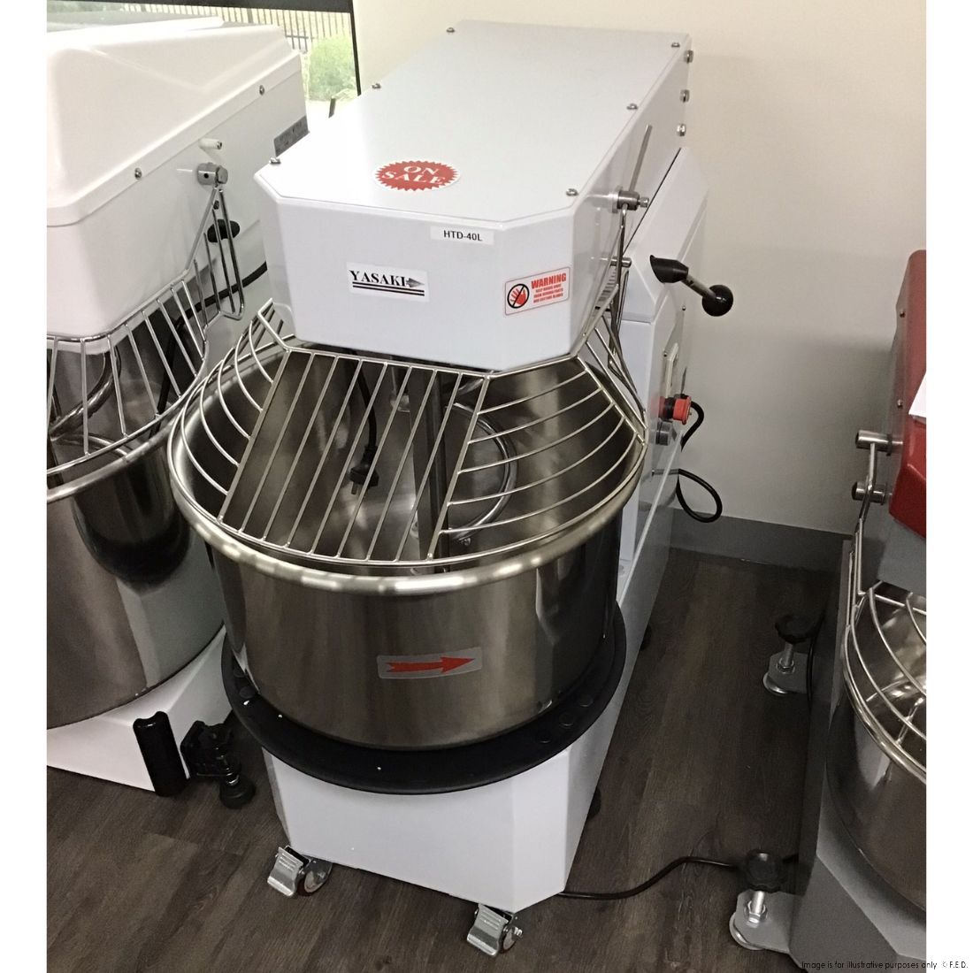 CLEARANCE - Yasaki Tilting Head Removable Bowl 40L Spiral Mixer - HTD-40L-VIC965