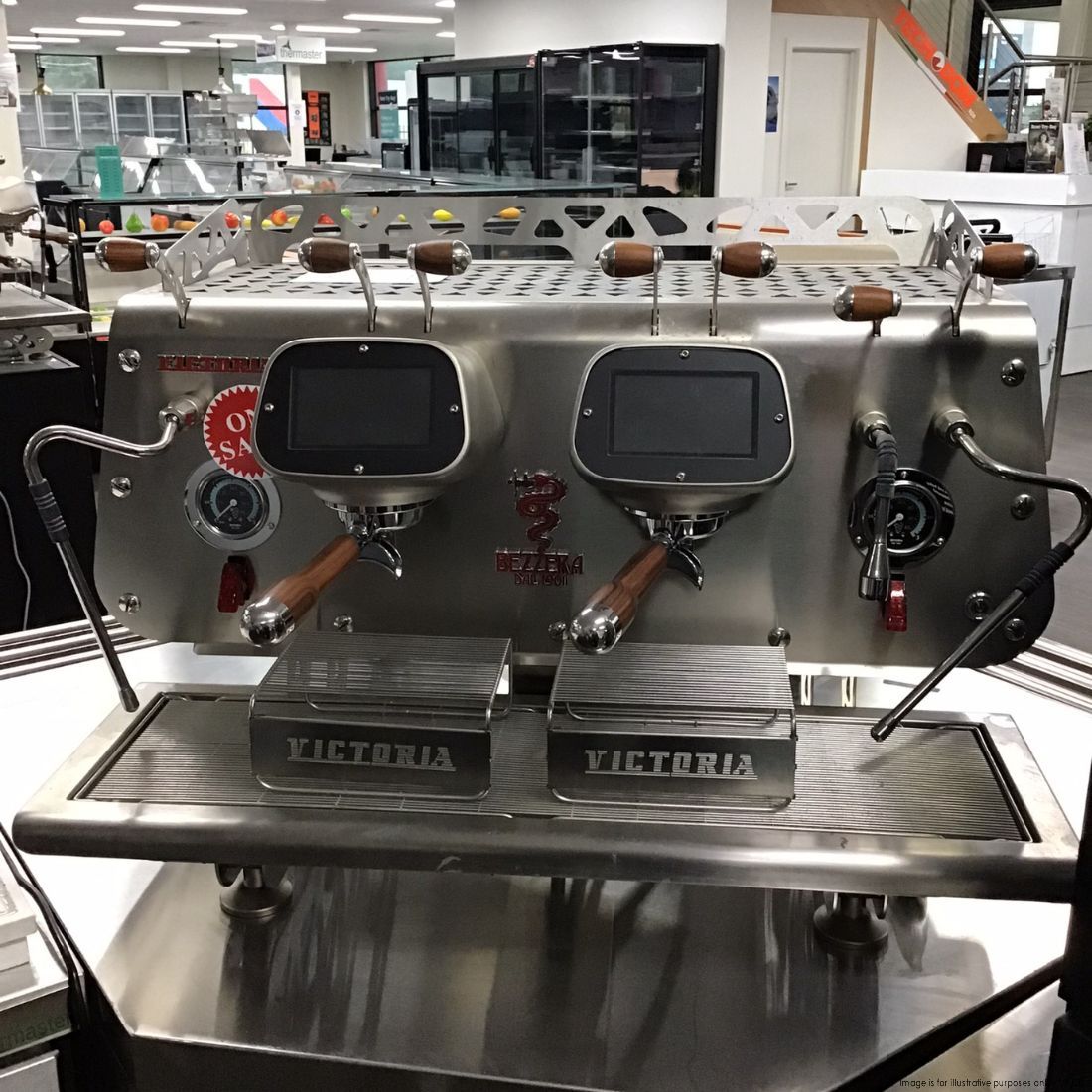 CLEARANCE - Bezzera VICTORIA Black 2-Group Professional Espresso Machine - BZVICTORIA2B-VIC935