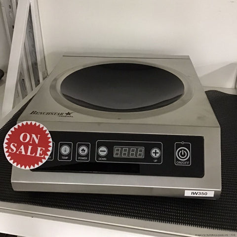 CLEARANCE - Benchstar Stainless Steel Induction Wok w/ LED Display - IW350-VIC967