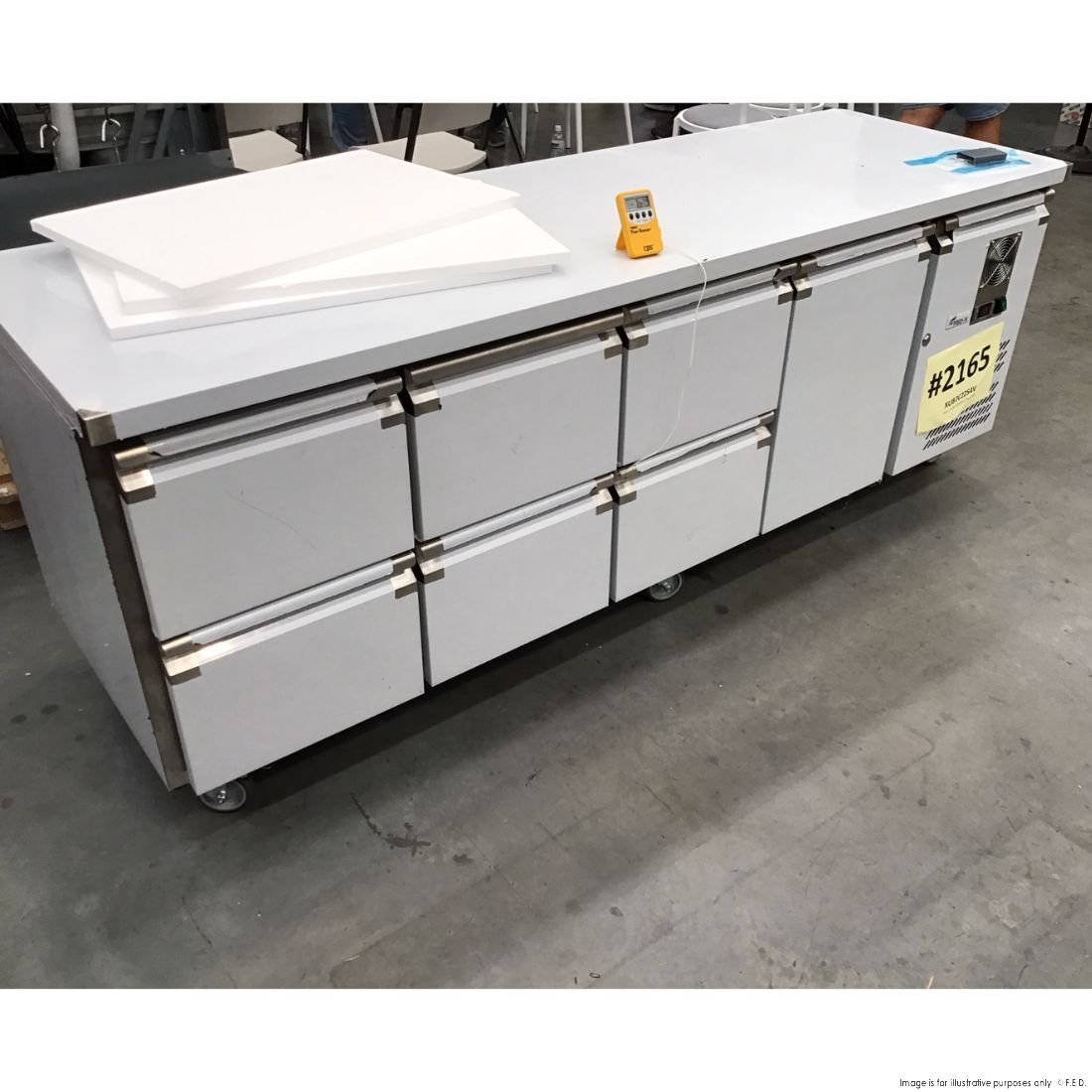 CLEARANCE - FED-X S/S Four Door Bench Fridge - XUB7C22S4V-NSW2165