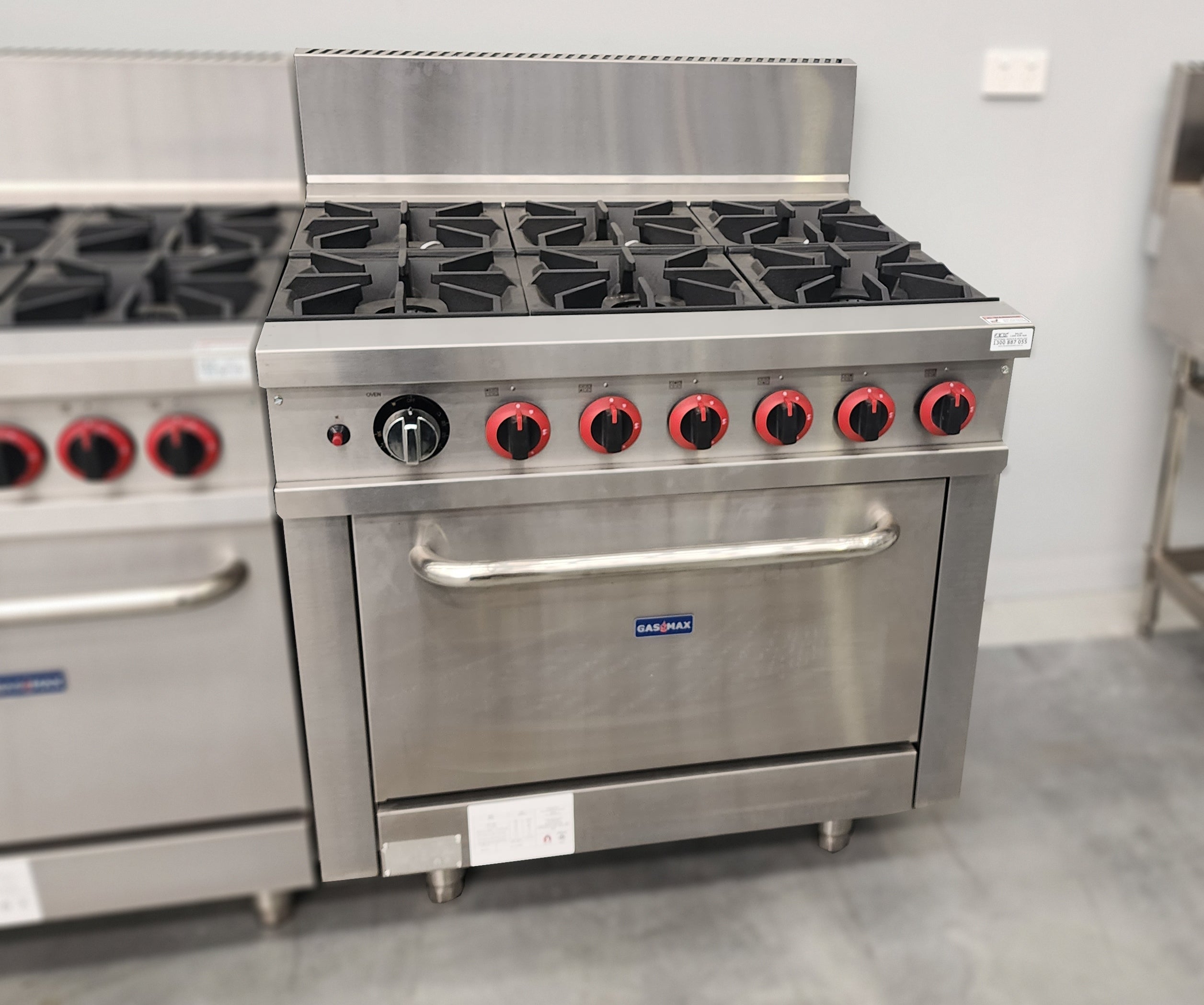 GasMax GBS6TS 6 Burner With Oven Flame Failure - Natural Gas/LPG
