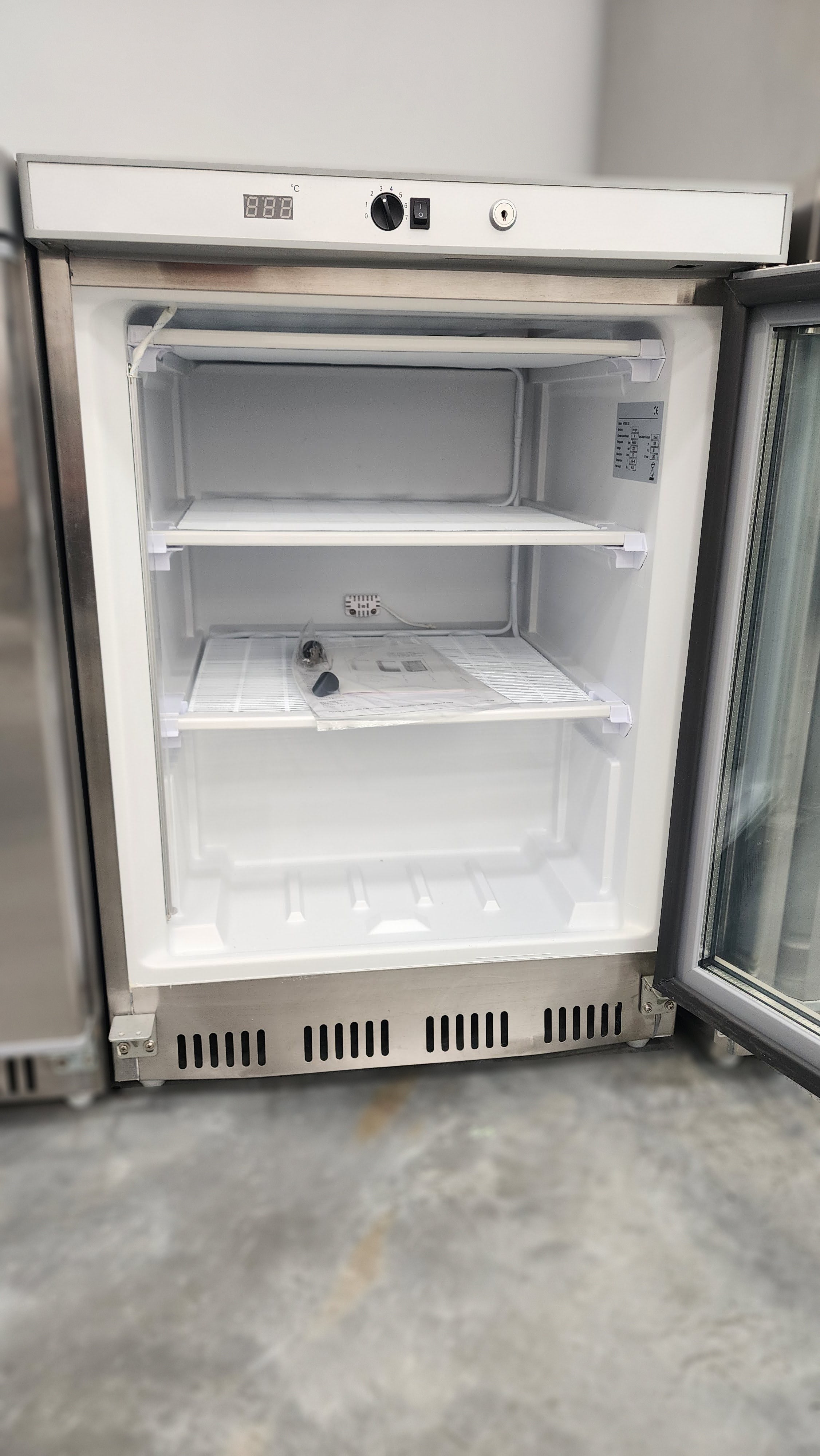 Thermaster Display Freezer With Glass Door HF200G S/S