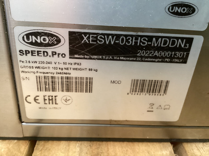 Unox XESW-03HS-MDDN Speed Oven - 777361