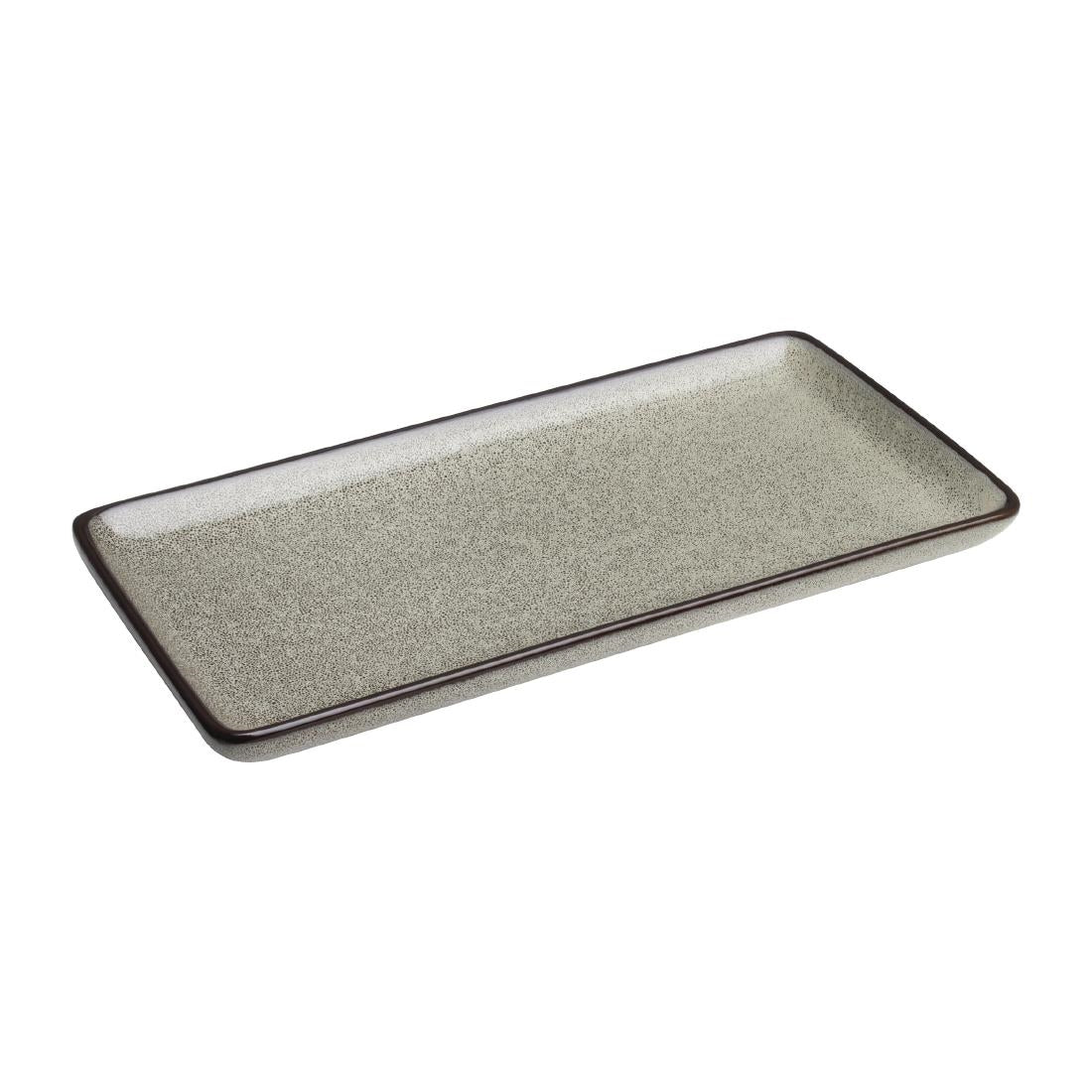 Olympia Mineral Rectangular Plates 228mm (6 Pack) - DF174