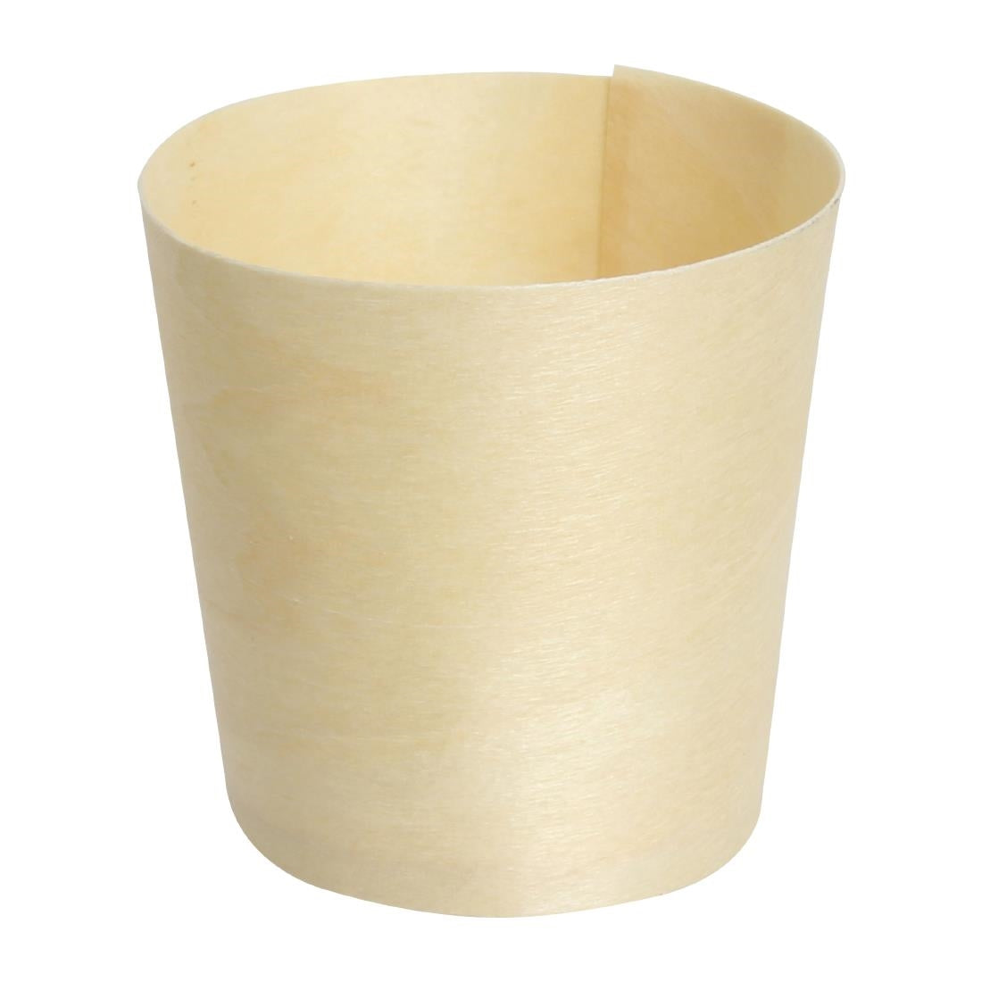 Fiesta Compostable Biodegradable Wooden Sauce Dipping Pots 38ml - DK388