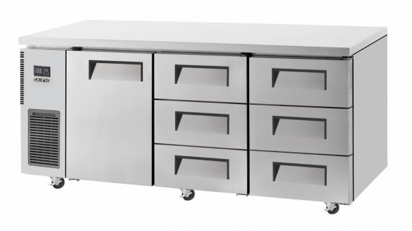 Skipio Six Drawer Underbench Fridge - 1800mm Wide SUR18-3D-6