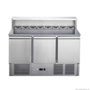 FED-X Three Door Salad Prep Fridge With Marble Top XGNS1300E