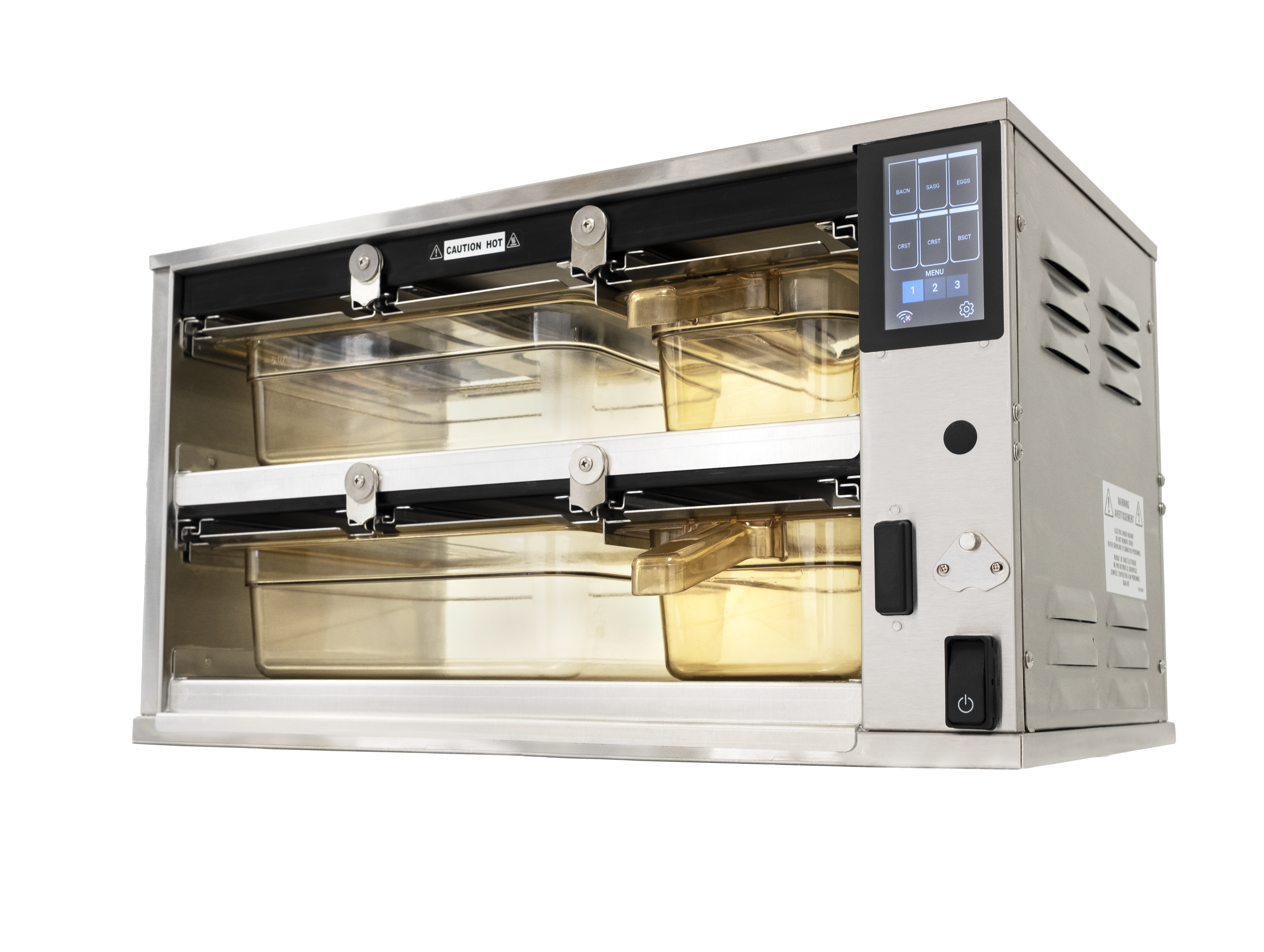 Duke Hot Hold Cabinet - 100mm deep with Flexible Lids - RFHU-24-FL044GM