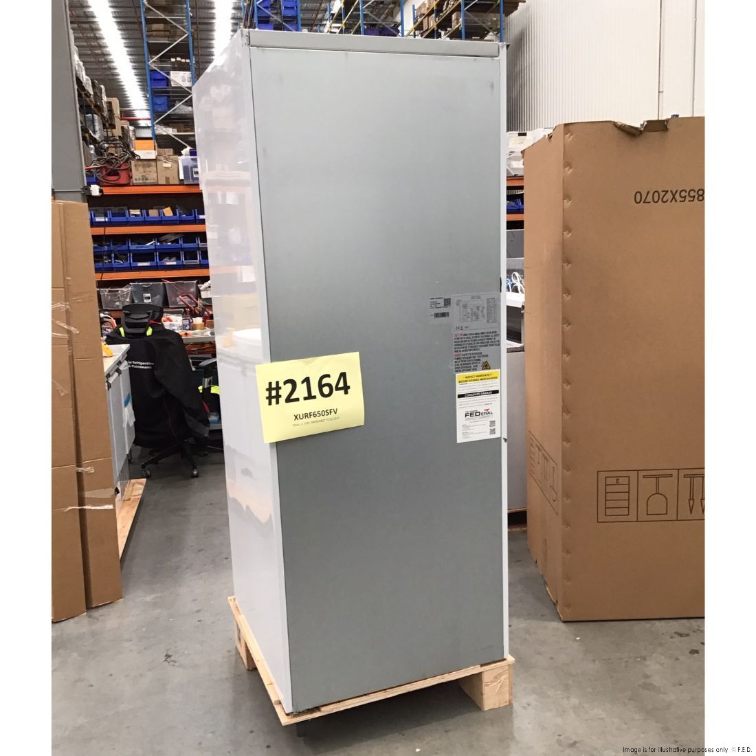 CLEARANCE - FED-X S/S Single Door Upright Freezer - XURF650SFV-NSW2164