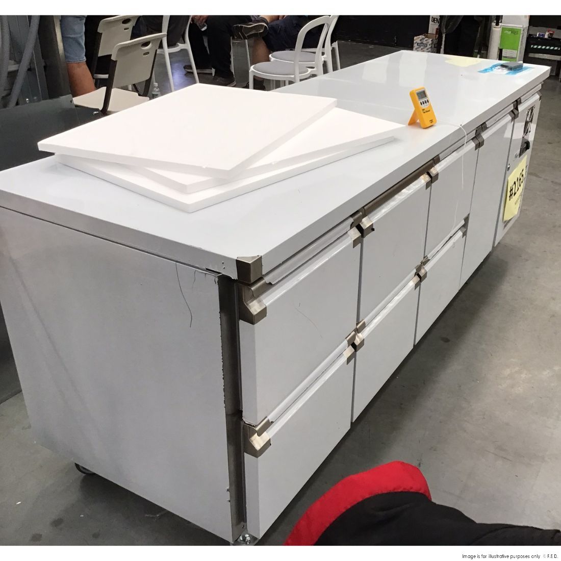CLEARANCE - FED-X S/S Four Door Bench Fridge - XUB7C22S4V-NSW2165