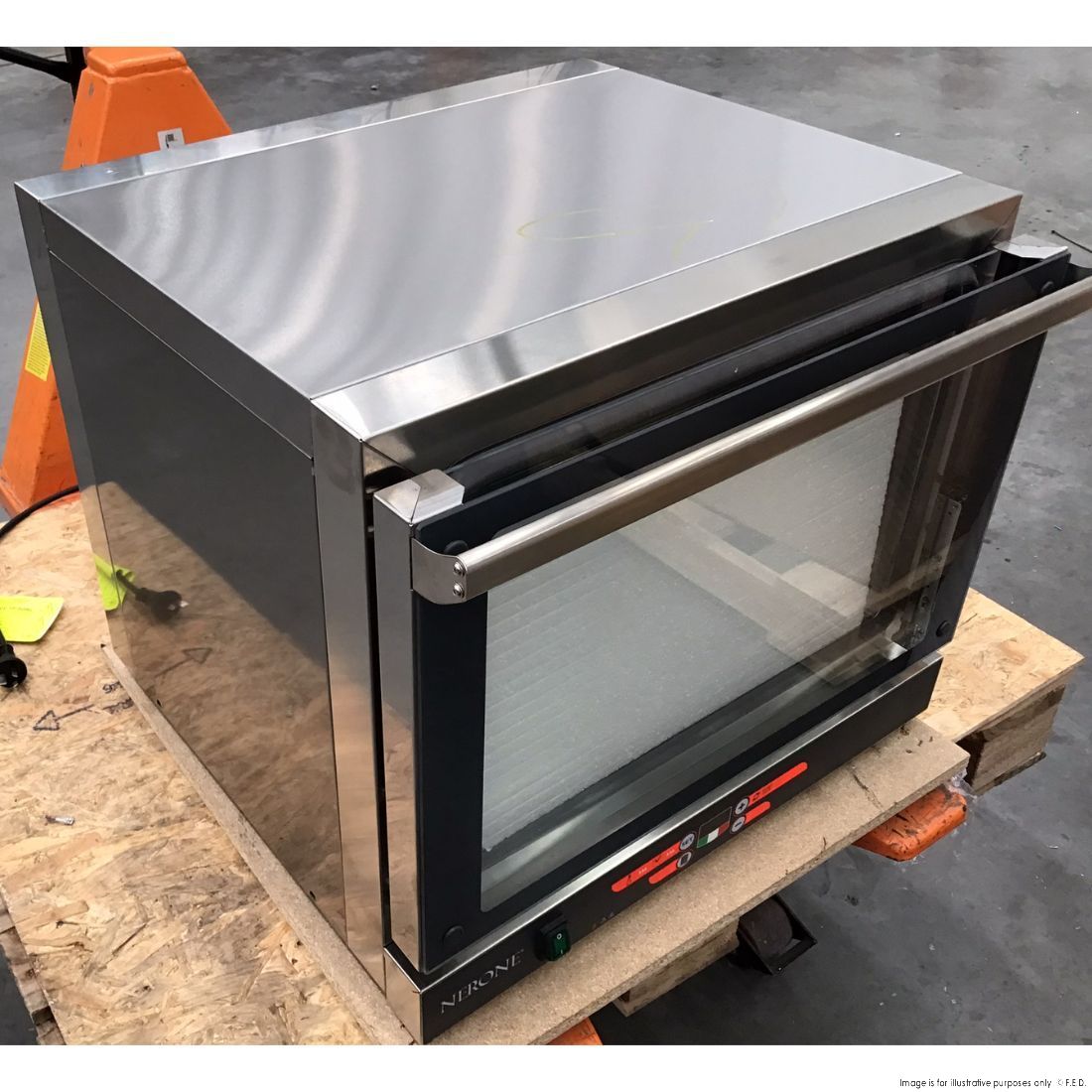 CLEARANCE - Tecnodom Nerone EKO Digital GN 1/1 Tray Convection Oven - TDE-4CGND-NSW2149
