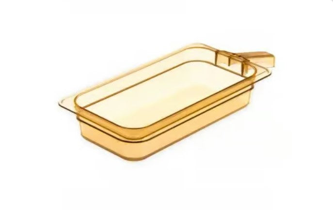 Carlisle Single Handled Amber Pans, 1/3 size, 64mm - 12 pack - 30860H13