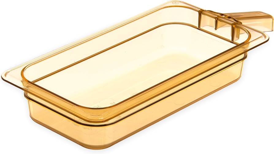 Duke Single Handled Amber Pans 1/3 size 64mm - 30860H13 Pack of 12