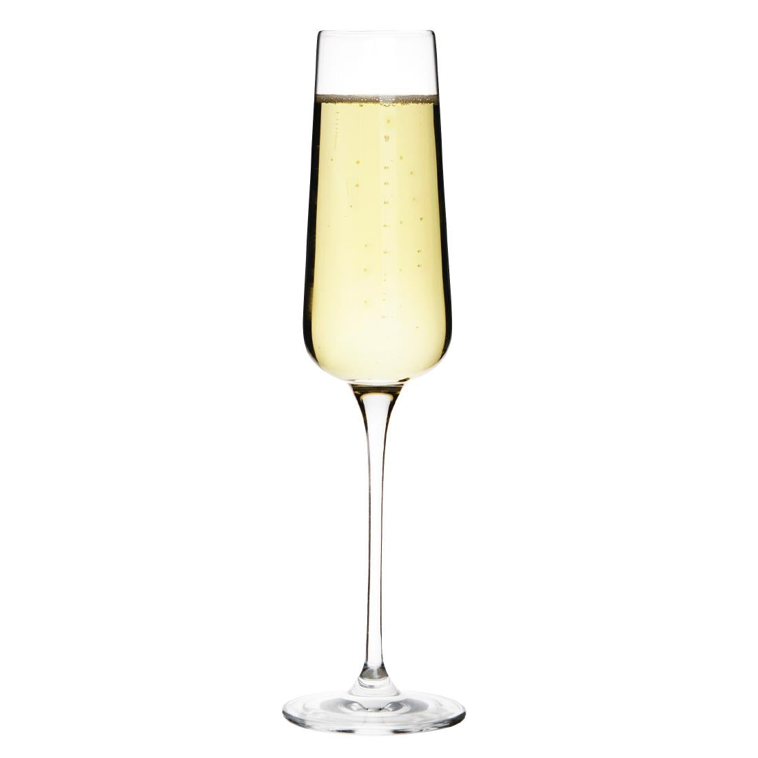 Olympia Claro One Piece Angular Champagne Glasses 270ml (6 Pack) - CS467