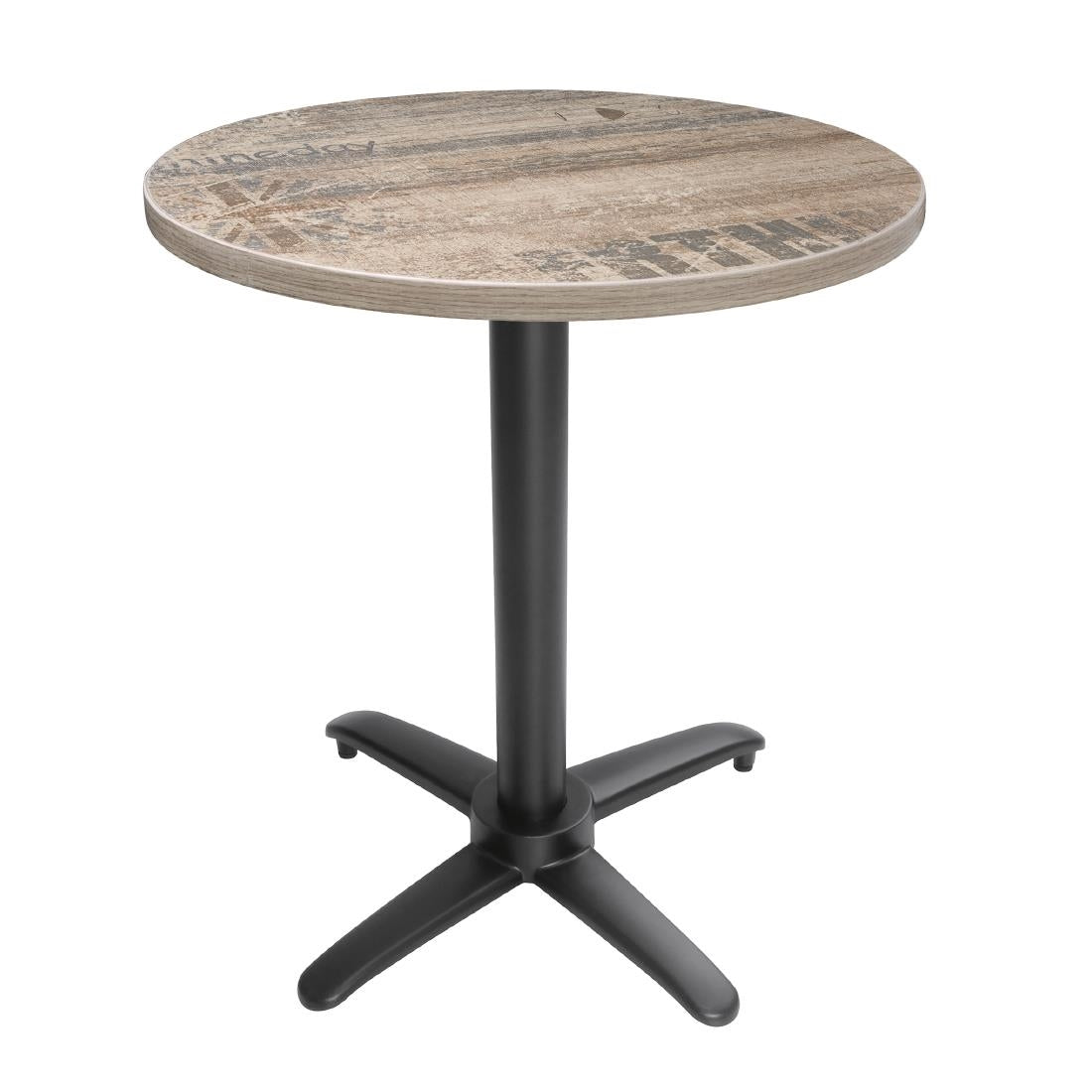 Bolero Aluminium Flip Top Table Base Black - GP773