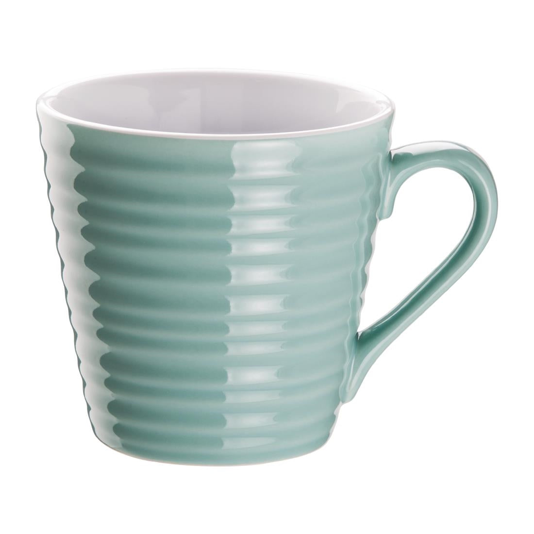 Olympia Cafe Mug Aqua Ripple - 340ml (Box 6) - DH635