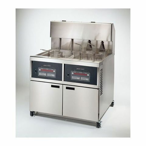 Henny Penny 340 Series Large Capacity Double Well Electric Open Fryer with 1000 Computron