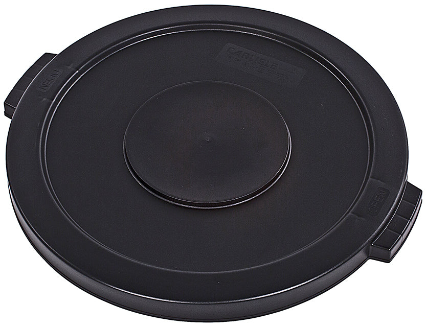 Carlisle Bronco Black Round Waste Bin Lid to suit 75L Bronco Waste Bins 508mm x 32mm - 34102103