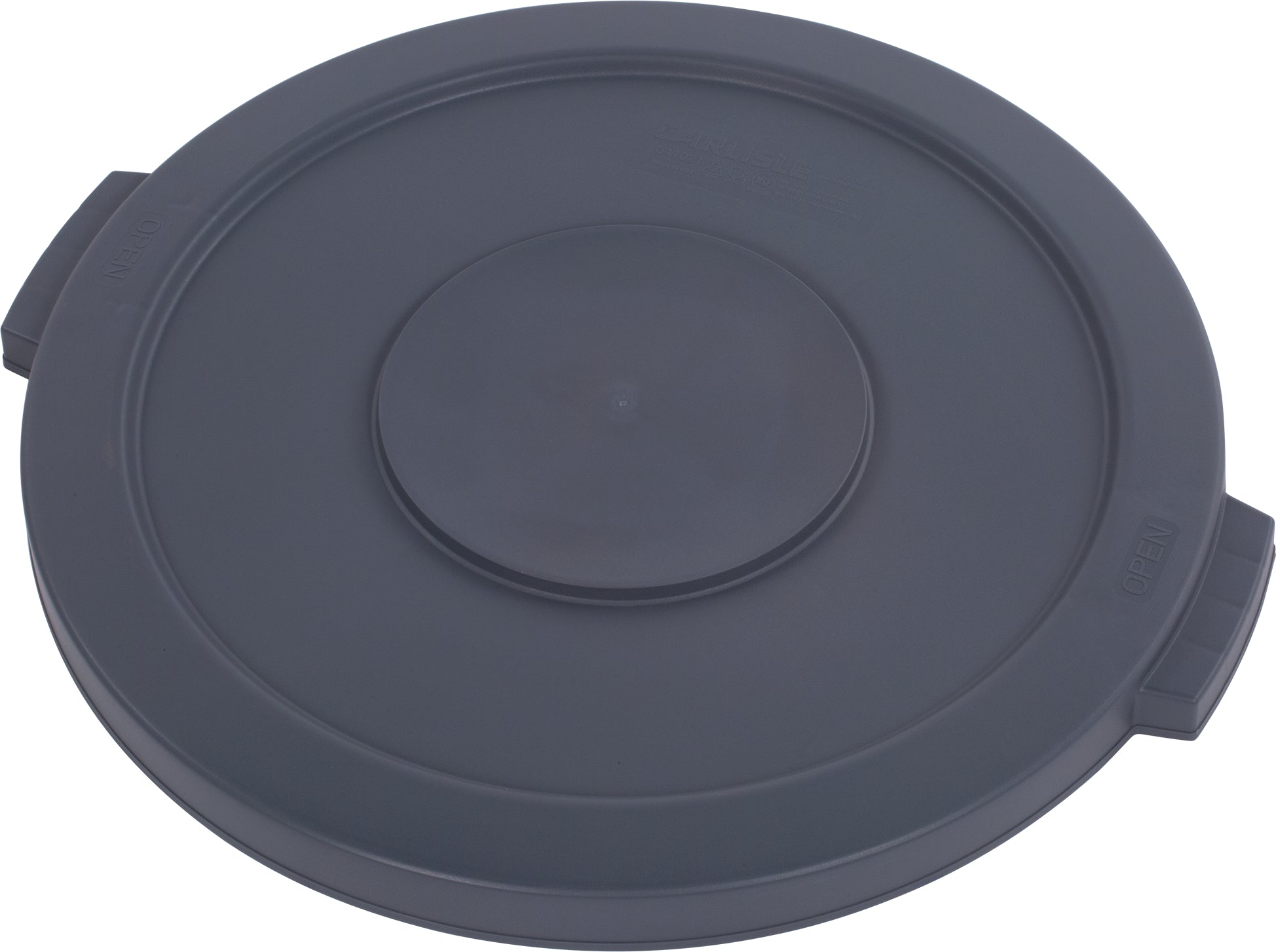 Carlisle Bronco Grey Round Waste Bin Lid to suit 75L Bronco Waste Bins 508mm x 32mm - 34102123