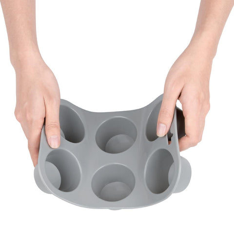 Vogue Flexible Silicone Six Hole Muffin Pan - DA520