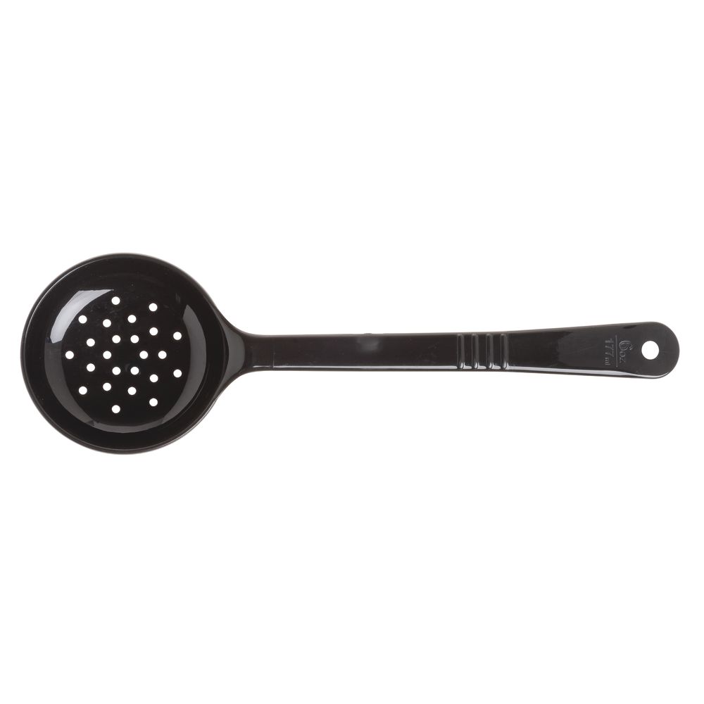Carlisle Measure Miser Black Measuring Perforated spoon with long handle 180mL Capacity - Pack of 12 - Pack Price - 399103