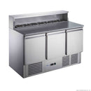 FED-X Three Door Salad Prep Fridge With Marble Top XGNS1300E