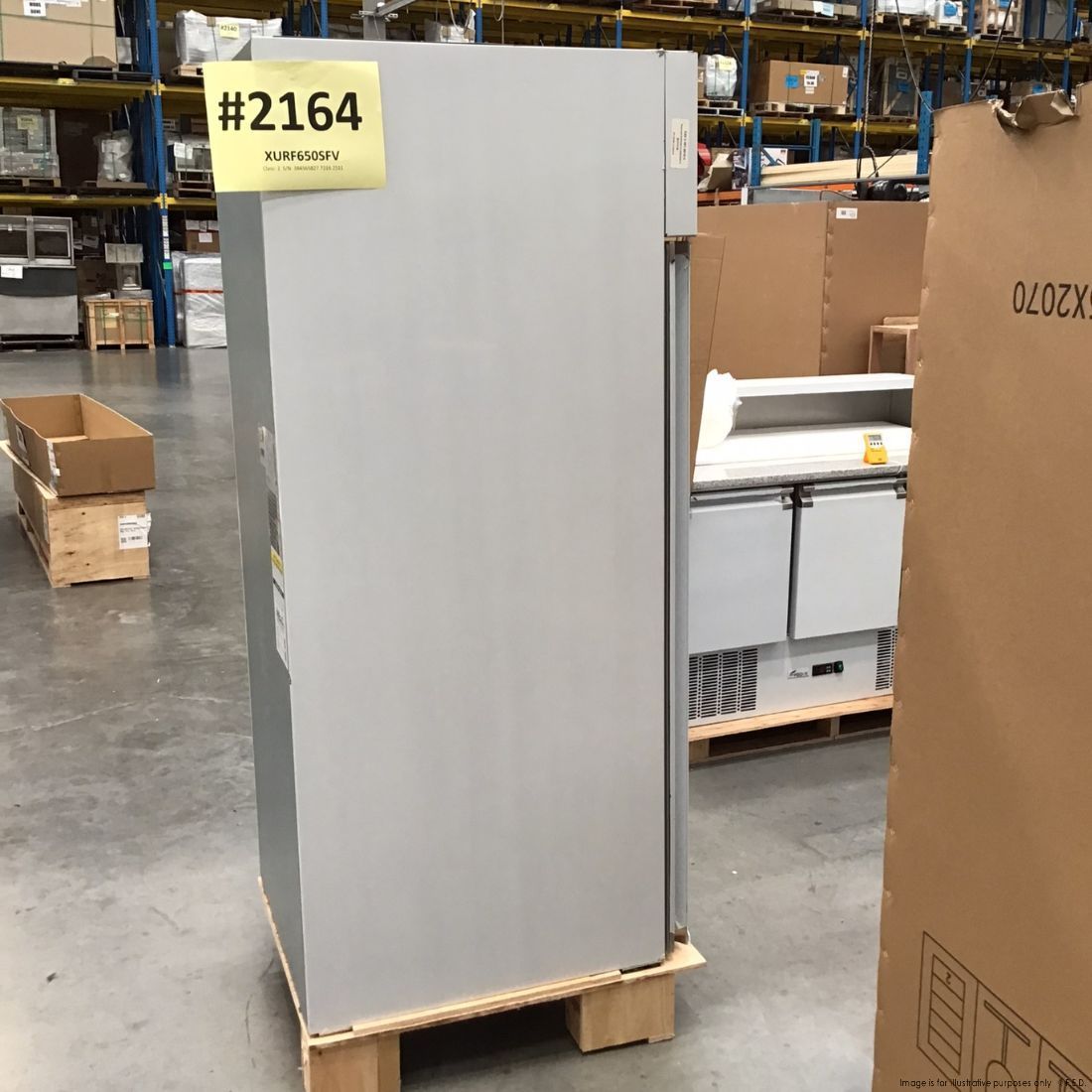 CLEARANCE - FED-X S/S Single Door Upright Freezer - XURF650SFV-NSW2164