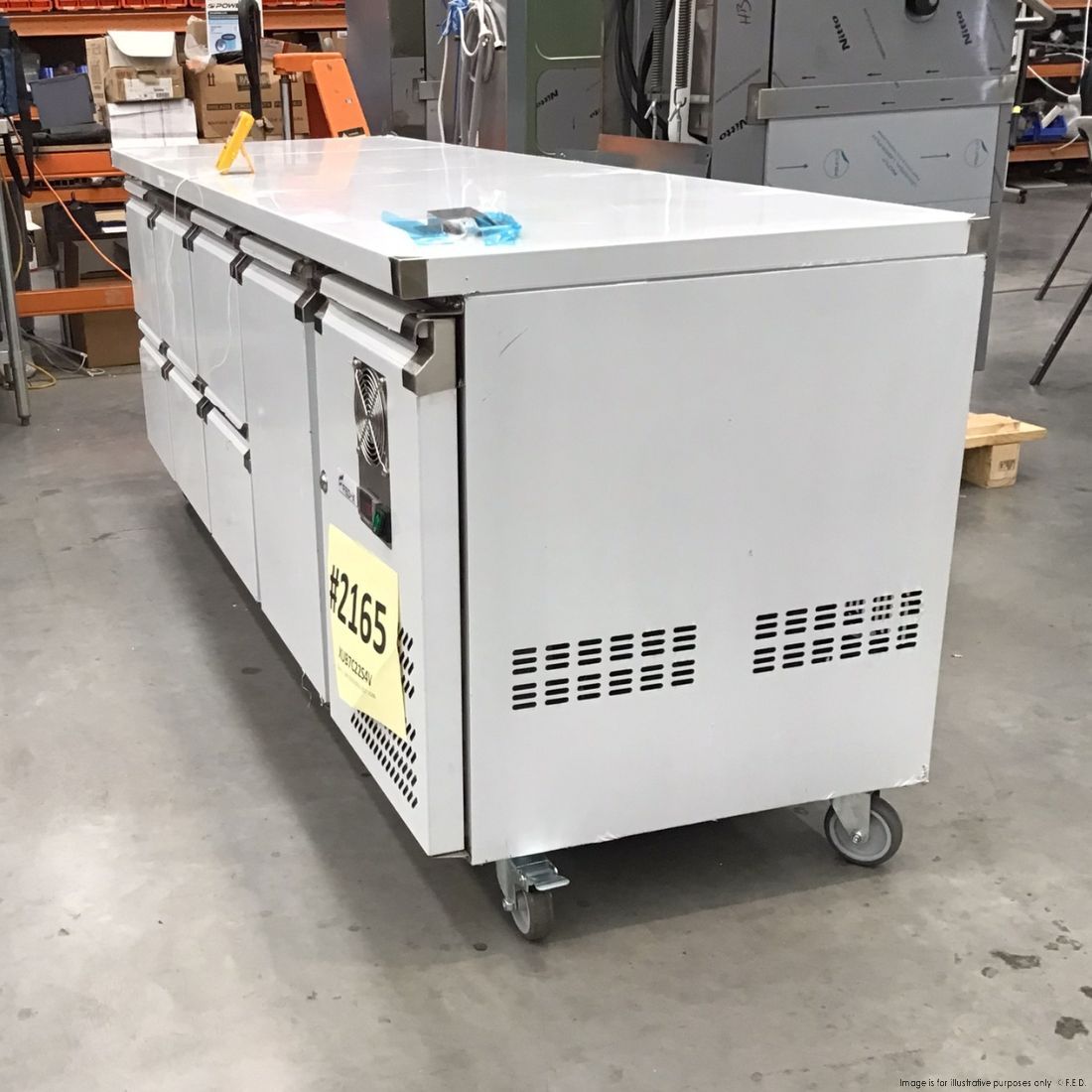 CLEARANCE - FED-X S/S Four Door Bench Fridge - XUB7C22S4V-NSW2165