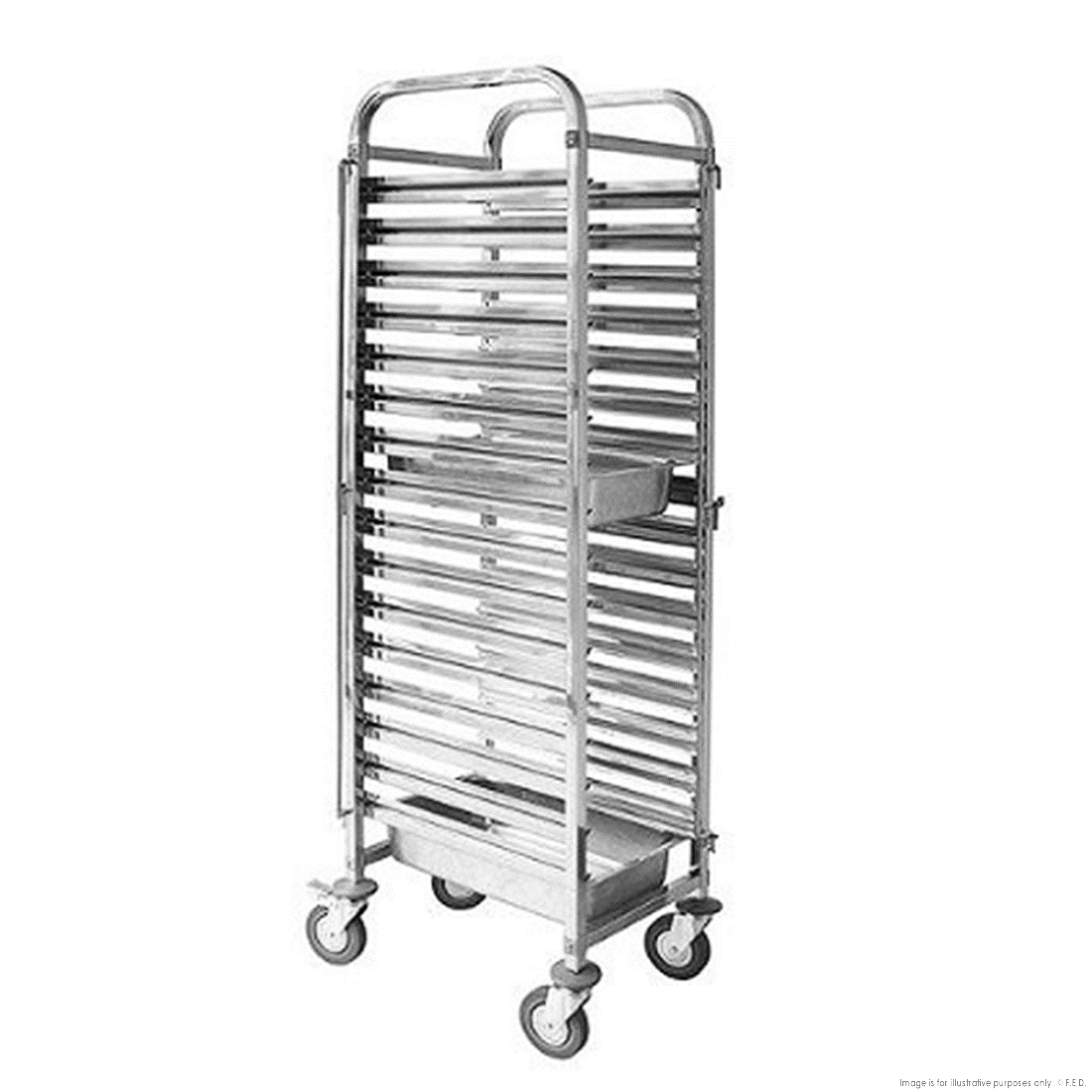 Modular Systems System Baking tray trolley with 16 trays - 404091