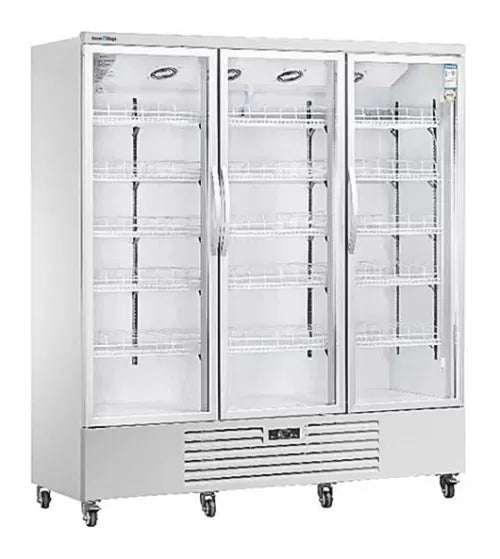 Snow Village Triple Glass Door Display Fridge LC-1800FX