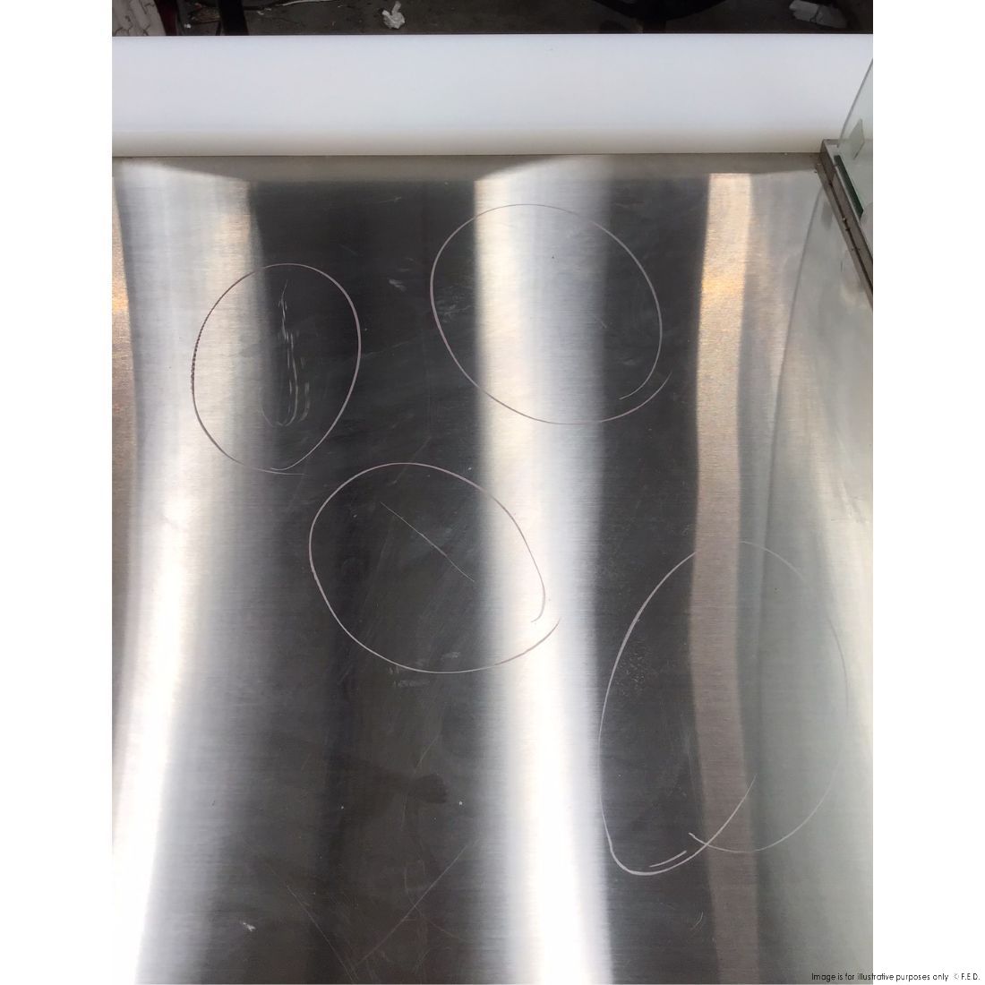 CLEARANCE - FED-X Three Door Salad Prep Fridge with Curve Glass Top - XTHP3100SALGC-NSW2161