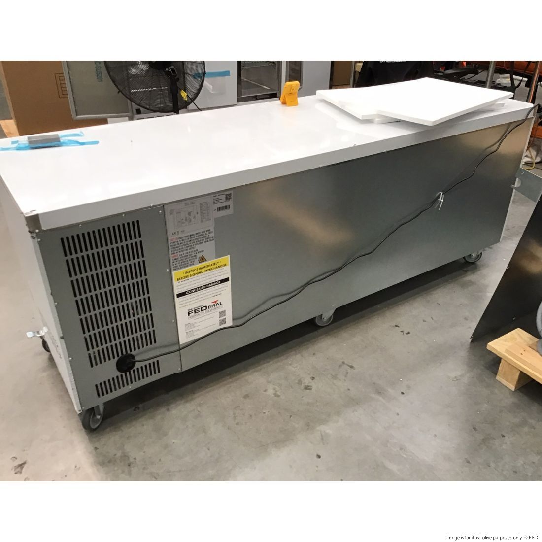 CLEARANCE - FED-X S/S Four Door Bench Fridge - XUB7C22S4V-NSW2165