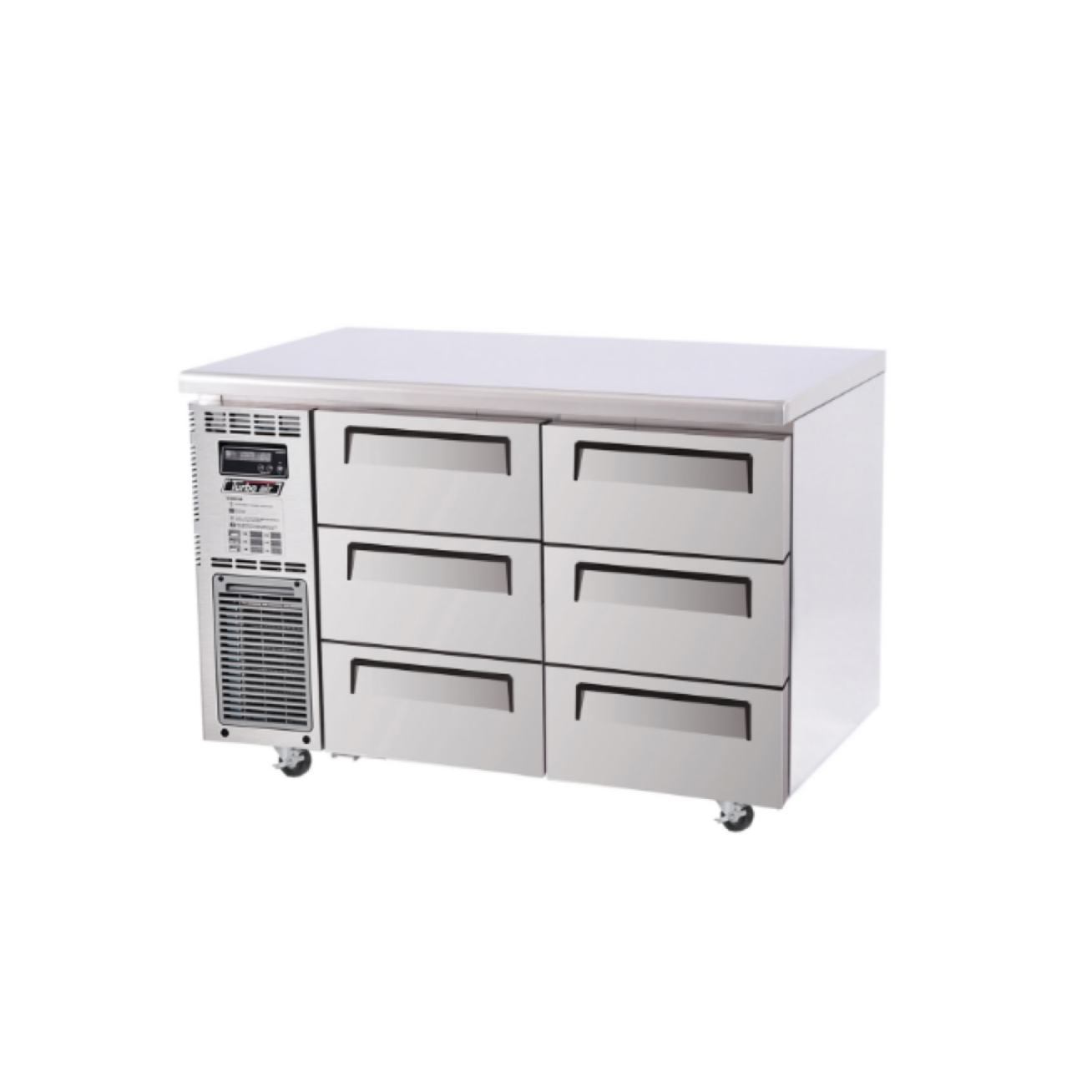 Turbo Air Undercounter 6 Drawer Fridge - 1200mm Width