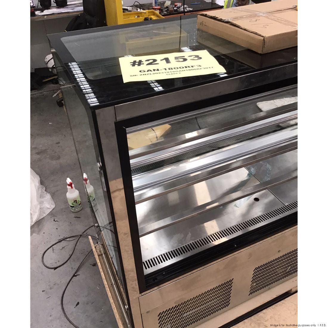 CLEARANCE - Bonvue Modern 3 Shelves Cake or Food Display - GAN-1800RF3 - NSW2153