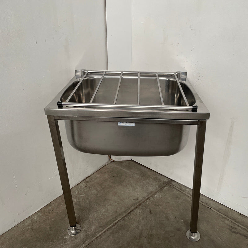 Stainless Steel Cleaners Sink with Splashback - 736967