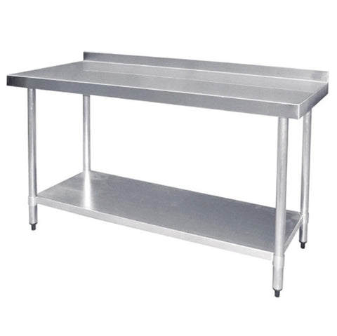 Stainless Steel Bench with Splashback - 747678