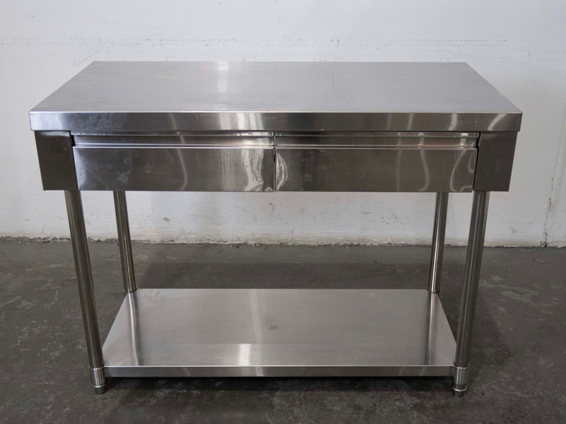 Stainless Steel Bench with 2 Drawers - 789083