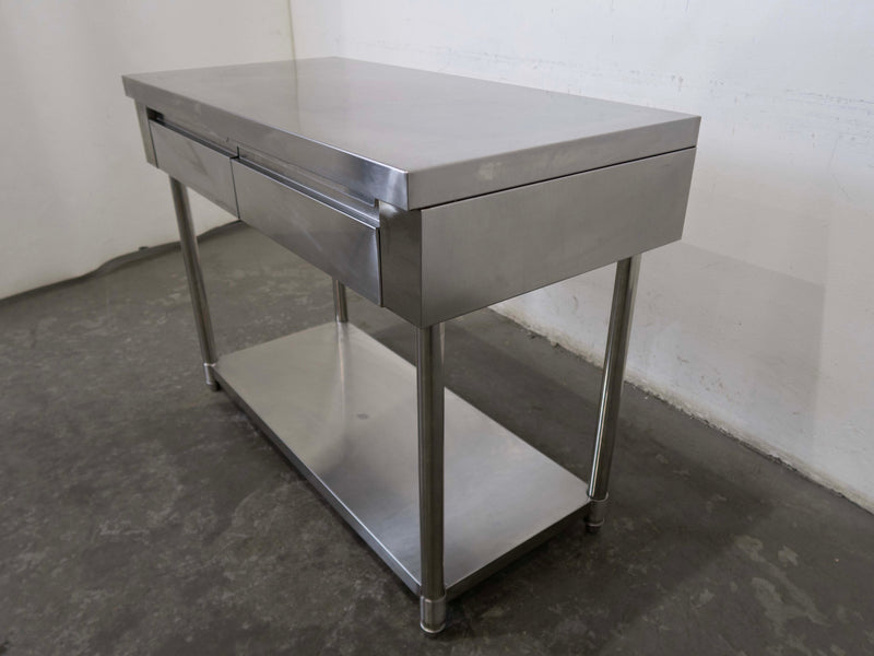 Stainless Steel Bench with 2 Drawers - 789083