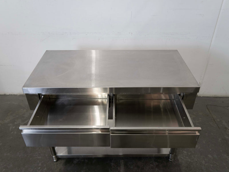 Stainless Steel Bench with 2 Drawers - 789083