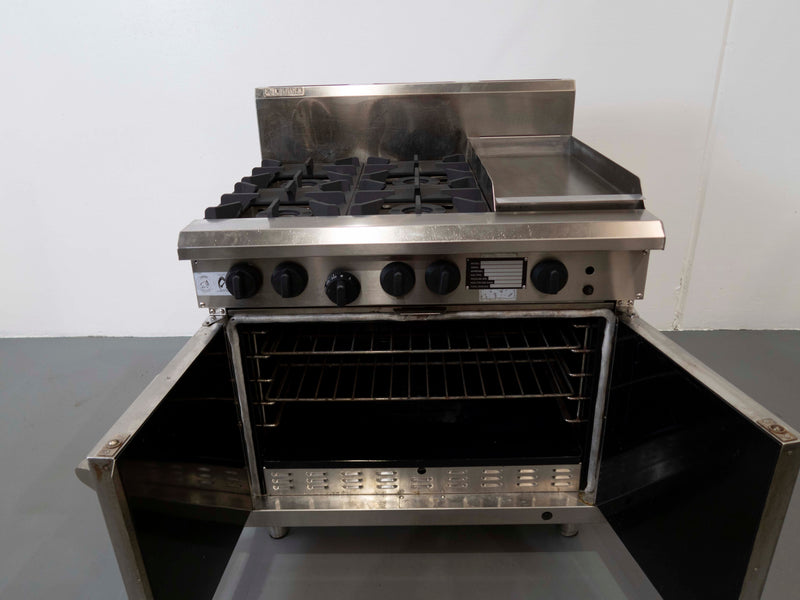 Luus CS-4B3P 4 Burner Range Oven - 791995