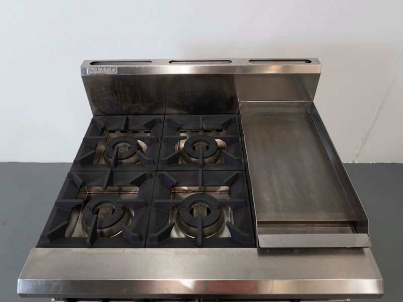 Luus CS-4B3P 4 Burner Range Oven - 791995