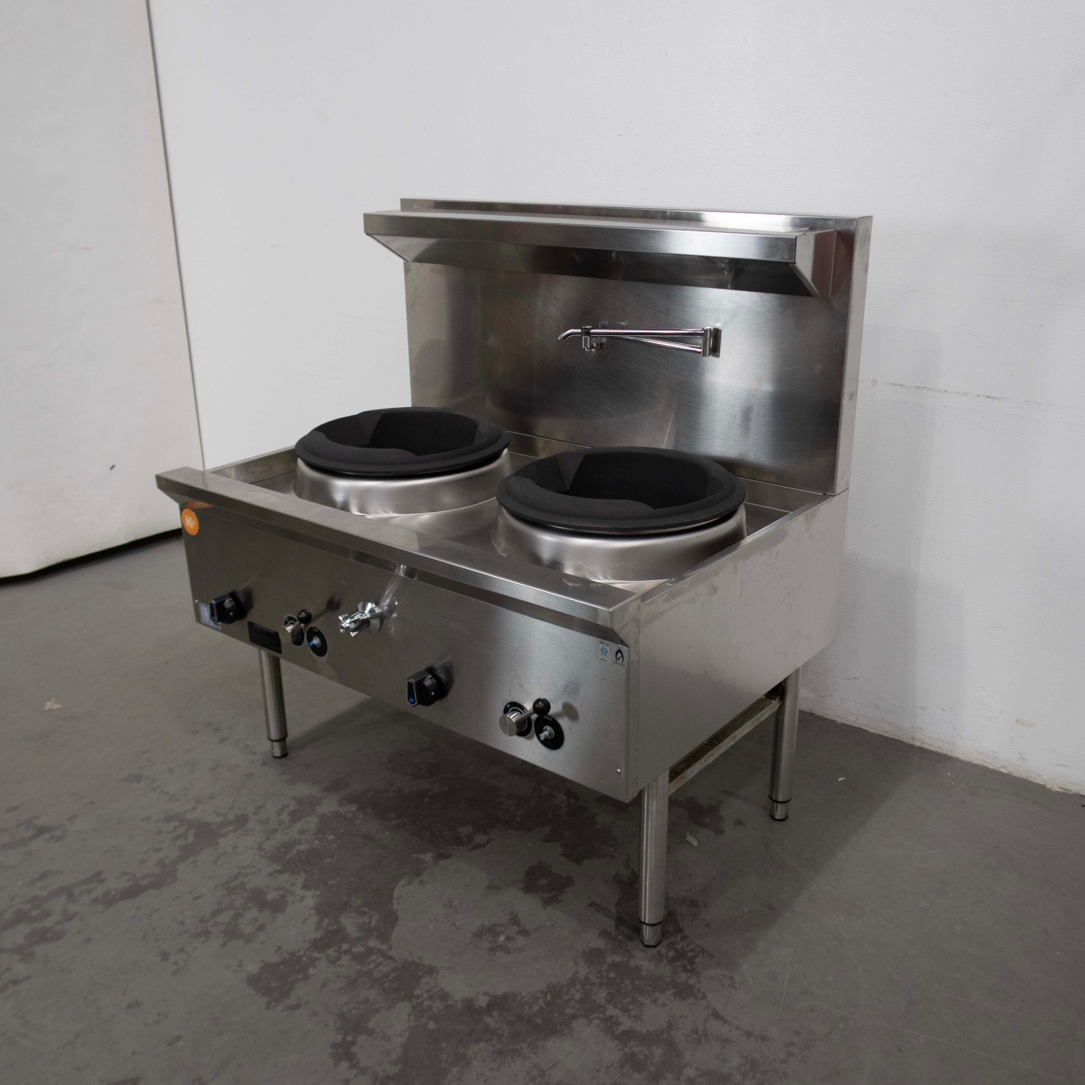 B&S UFWWK-2 2 Hole Wok Table - 798414