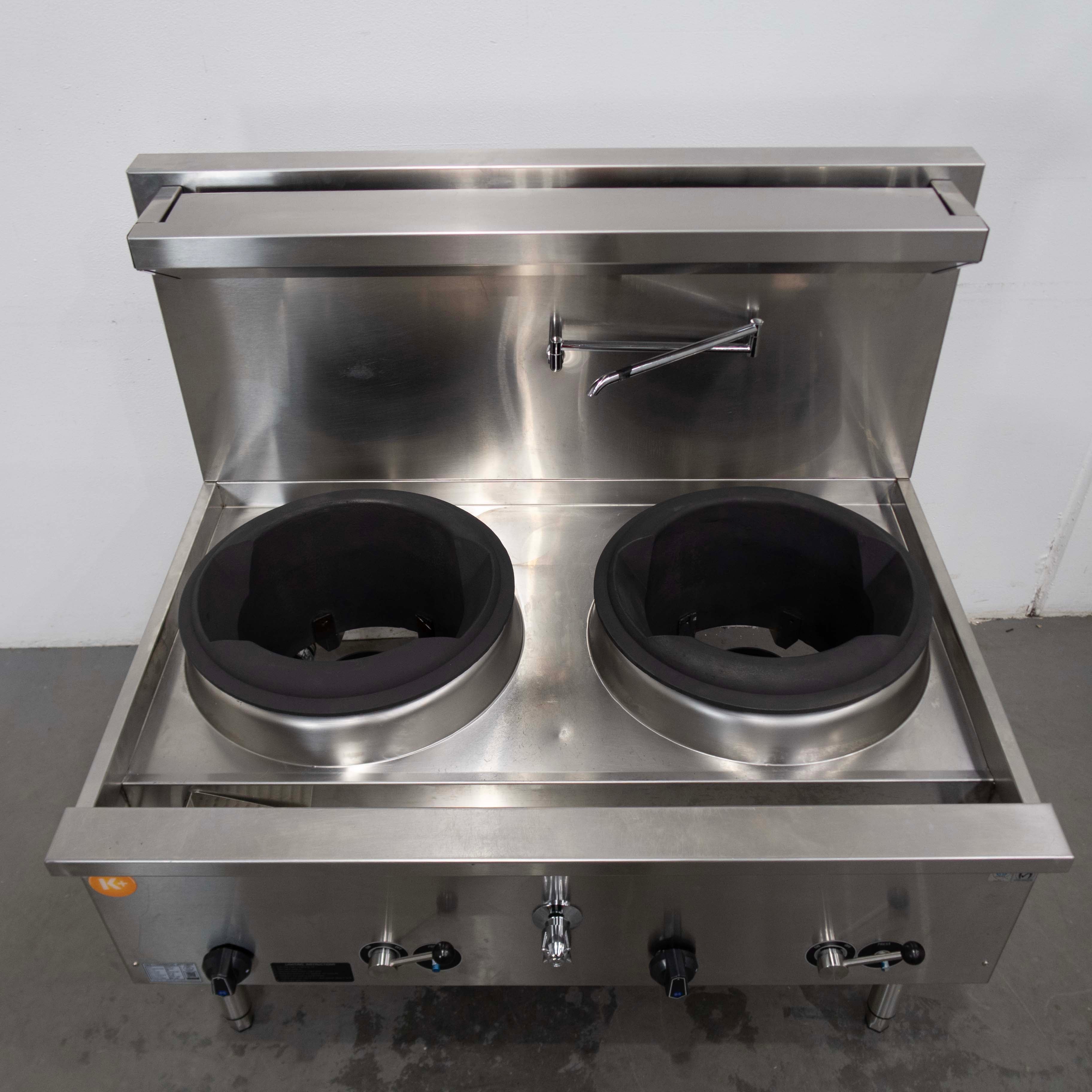B&S UFWWK-2 2 Hole Wok Table - 798414
