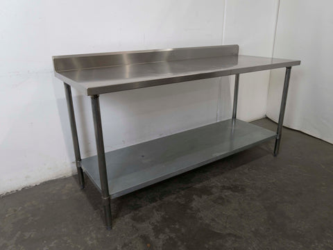 Stainless Steel Bench with Splashback - 799447